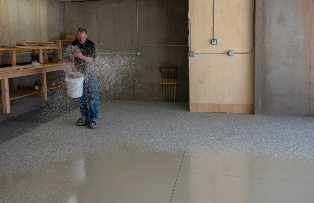 Concrete Coating Application in Columbus, OH